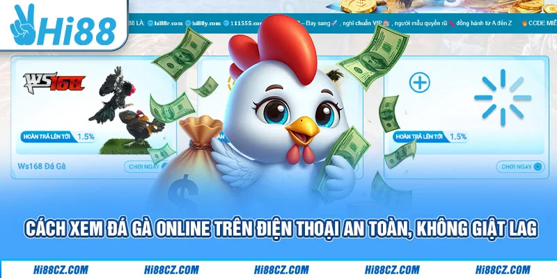 Cách Xem Đá Gà Online Trên Điện Thoại An Toàn, Không Giật Lag